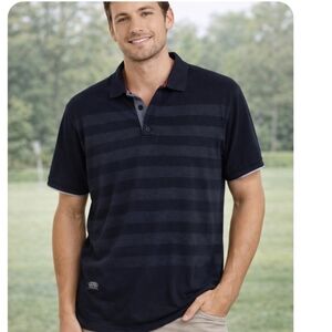 Pepe Jeans London Navy Striped Polo Shirt XL